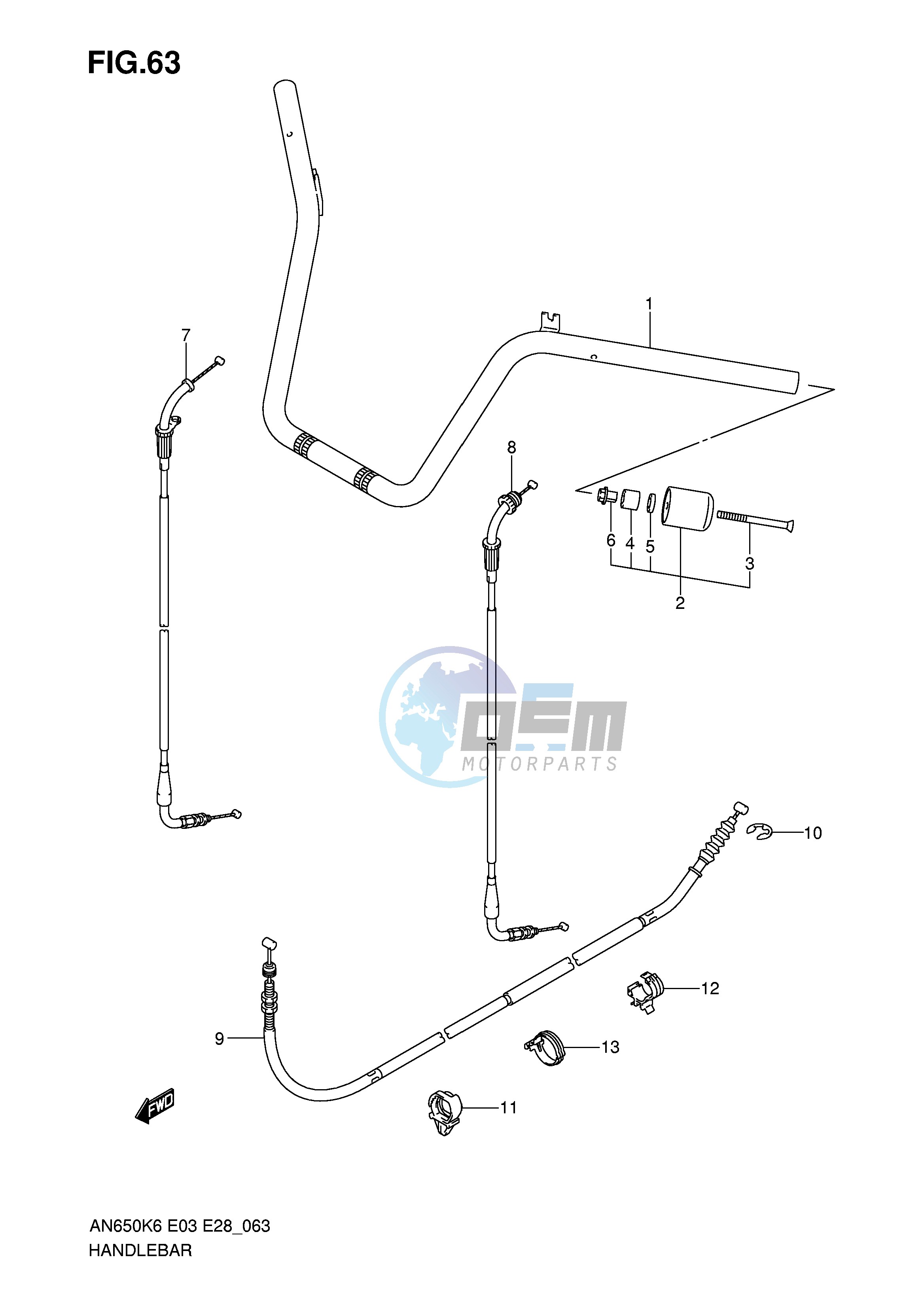 HANDLEBAR (MODEL K6 K7 K8)