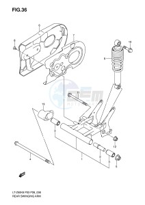 LT-Z50 (P3-P28) drawing REAR SWINGINGARM