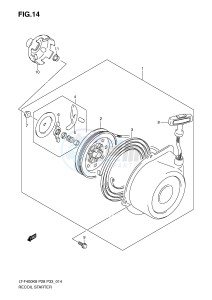 LT-F400 (P28-P33) drawing RECOIL STARTER (MODEL K8 K9)