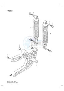 UH125 BURGMAN EU drawing REAR SWINGINGARM