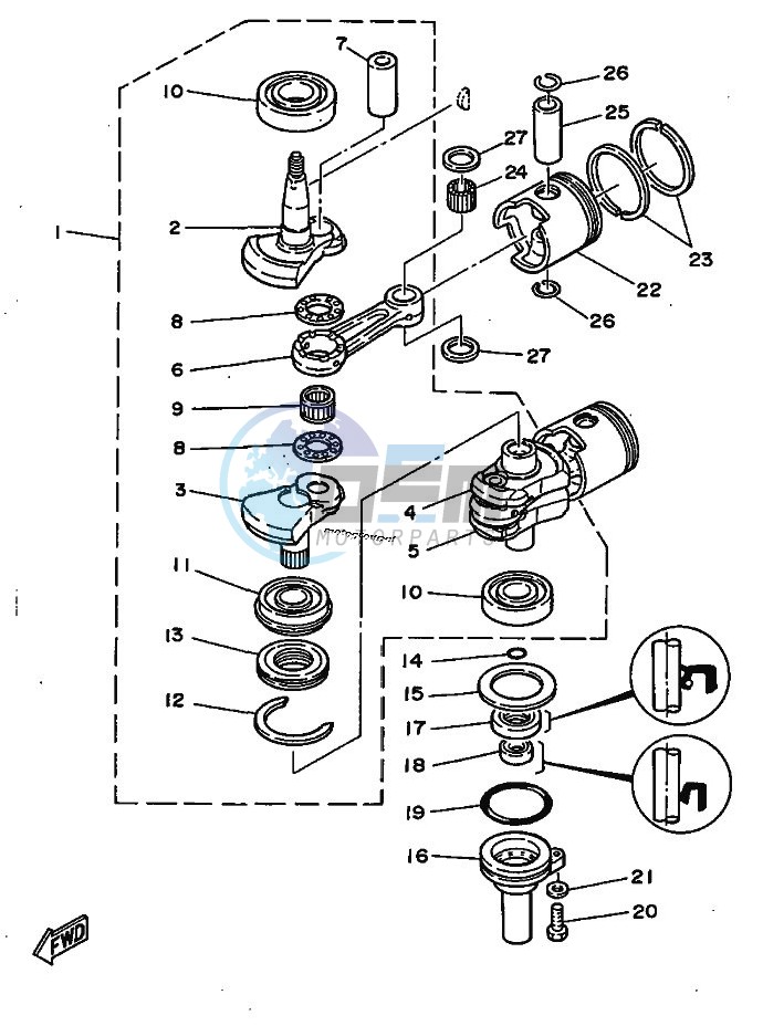 CRANKSHAFT--PISTON