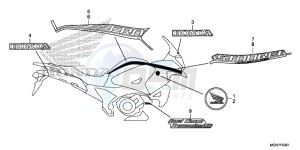 VFR1200XDF CrossTourer - VFR1200X Dual Clutch 2ED - (2ED) drawing MARK (2)