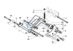 X9 EVOLUTION 250 drawing Swinging arm