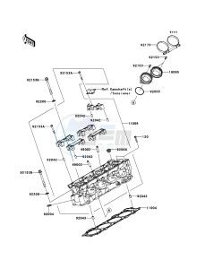 NINJA_ZX-10R ZX1000JDF FR XX (EU ME A(FRICA) drawing Cylinder Head