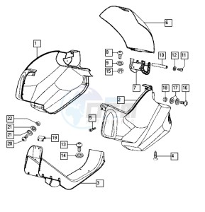 STREETMATE_25-45kmh_K8-L0 50 K8-L0 drawing Tank cover