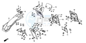 MT50F drawing REAR FENDER