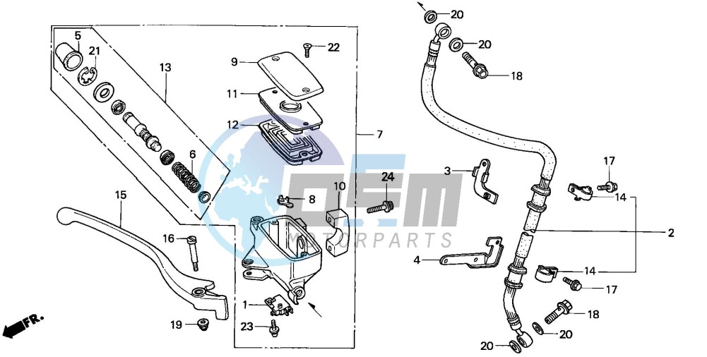 FR. BRAKE MASTER CYLINDER