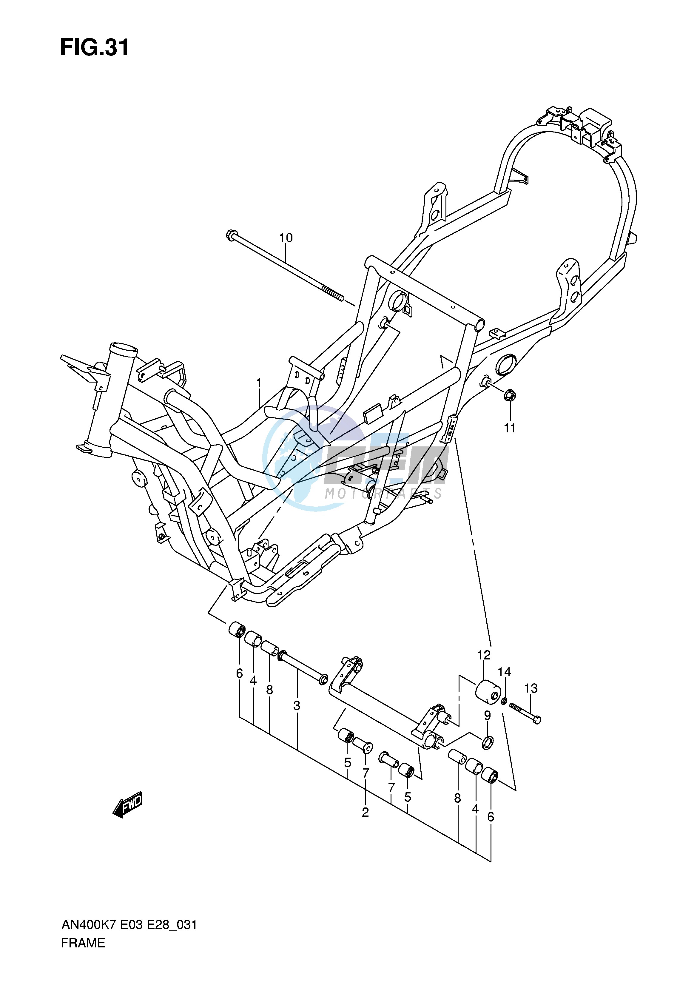 FRAME (MODEL K7 K8 K9)