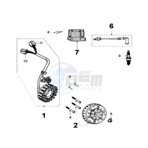 SAT125 drawing IGNITION PART