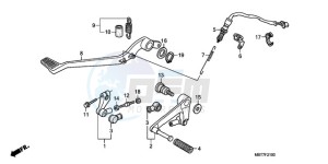 XL1000V9 F / CMF drawing PEDAL