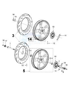 Tweet 125 VX drawing WHEELS