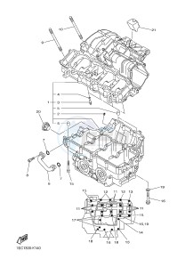 FZ1-S FZ1 FAZER 1000 (2DV1) drawing CRANKCASE