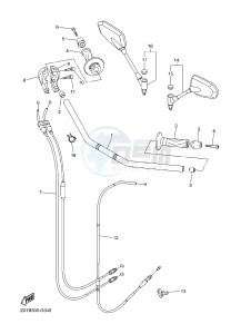 FZ1-N FZ1 (NAKED) 1000 (1EC4 1EC5 1EC6) drawing STEERING HANDLE & CABLE