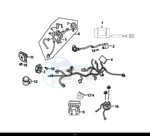 FIDDLE III 50 (XA05W5-EU) (L8-M0) drawing WIRE HARNESS