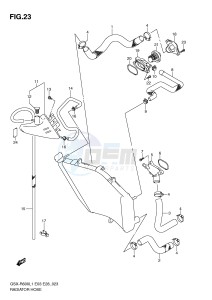 GSX-R600 (E3) drawing RADIATOR HOSE