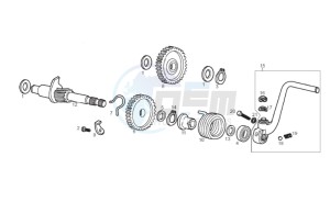 RCR_SMT 50 drawing Kick-start shaft