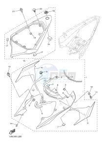 YZF-R6 600 R6 (1JSL 1JSM) drawing SIDE COVER