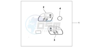 VT750DC SHADOW drawing LEATHER SADDLEBAG