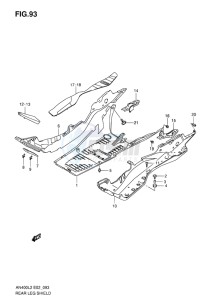 AN400Z ABS BURGMAN EU-UK drawing REAR LEG SHIELD