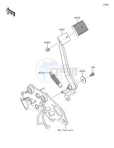 VULCAN S ABS EN650DHFA XX (EU ME A(FRICA) drawing Brake Pedal