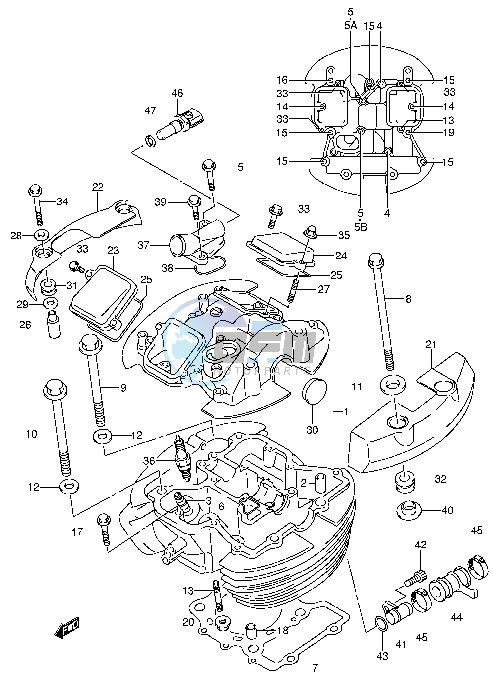 FRONT CYLINDER HEAD