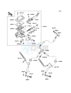 VN1700 CLASSIC TOURER VN1700C9FA GB XX (EU ME A(FRICA) drawing Front Master Cylinder