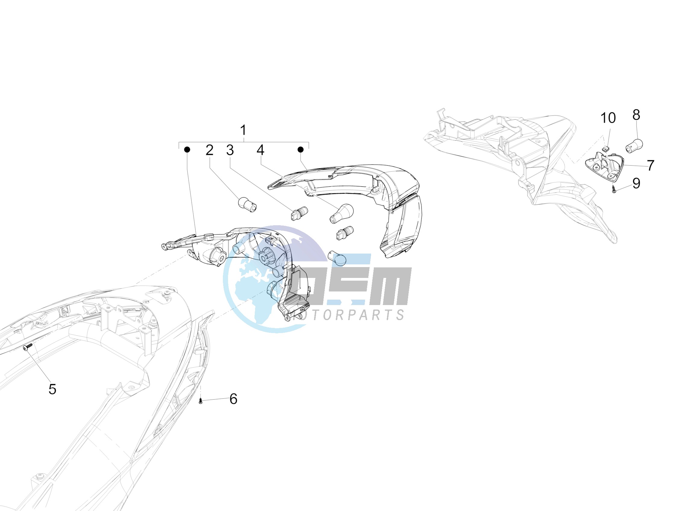 Rear headlamps - Turn signal lamps