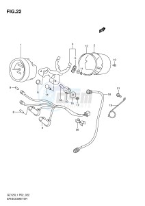 GZ125 (P02) drawing SPEEDOMETER (MODEL P2)