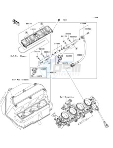 ZX636 C [NINJA ZX-6R] (C6F) D6F drawing TOP FEED INJECTER