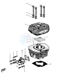 F4 [SIDEWINDER] 250 [SIDEWINDER] drawing CYLINDER HEAD_CYLINDER