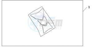 CBR1000RA9 Korea - (KO / ABS) drawing TANK PAD HONDA WING LOGO