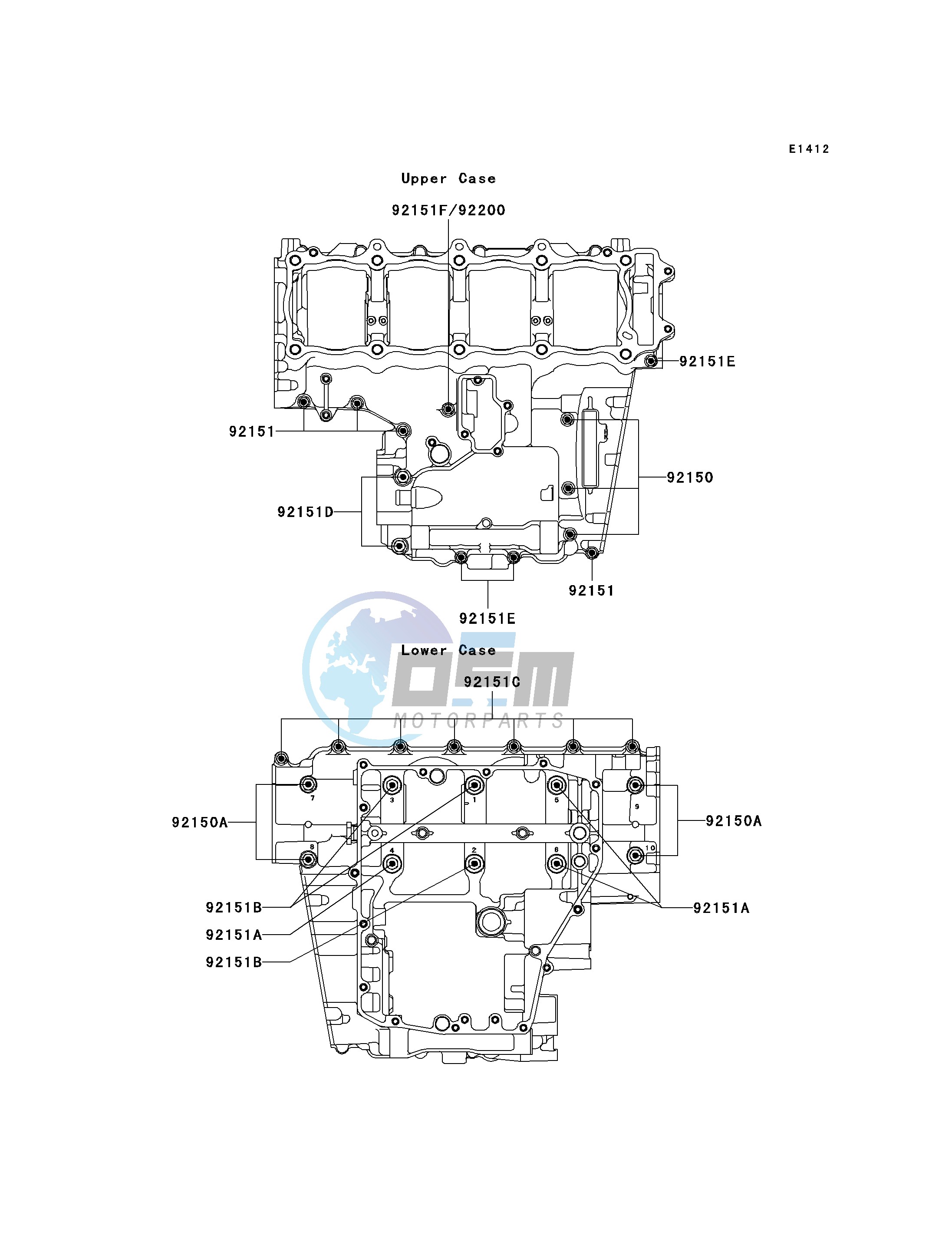 CRANKCASE BOLT PATTERN