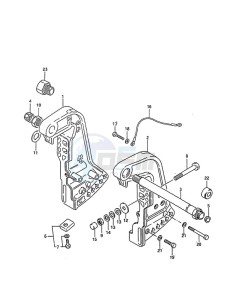 DT 75 drawing Clamp Bracket (1988 to 1994)