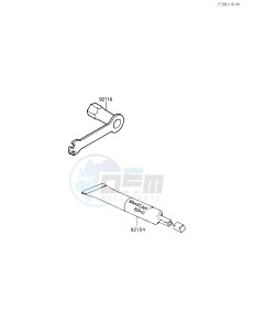 KX 250 F [KX250] (F1) [KX250] drawing OWNERS TOOLS