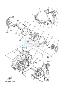 YFM450FWA YFM45GDXG GRIZZLY 450 IRS (1CUT) drawing CRANKCASE