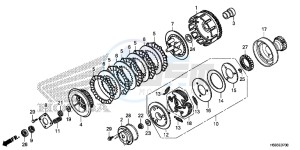 TRX250TMG TRX420 Europe Direct - (ED) drawing CLUTCH