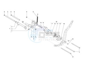 Liberty 125 4t ptt e3 (F) France drawing Swinging arm