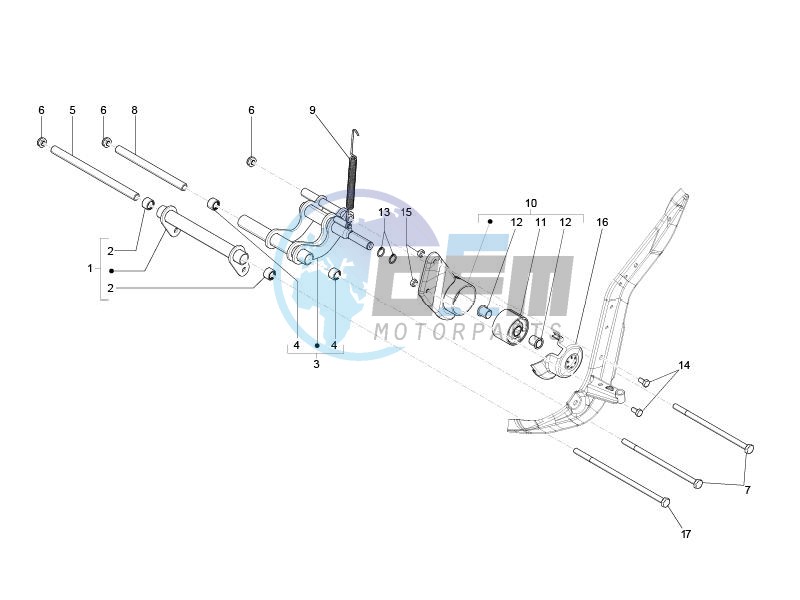 Swinging arm