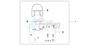 VT750C9 Korea - (KO / MK) drawing CUSTOM WINDSHIELD