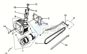 VS 125 drawing CYLINDER