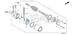 CB1000RAB drawing STARTING MOTOR