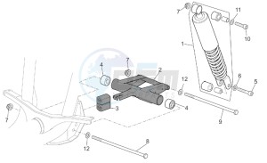 Scarabeo 50 Di-Tech drawing R.shock absorber-connect. Rod