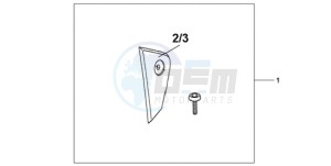 CBR1000RAA UK - (E / ABS HRC MKH) drawing FAIRING SCUFF PAD