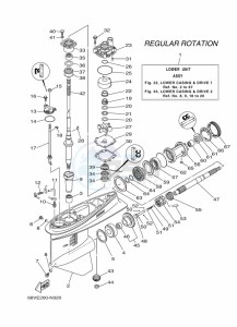 F115AETL drawing PROPELLER-HOUSING-AND-TRANSMISSION-1