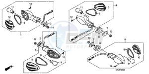 CBR600RA9 Europe Direct - (ED / ABS) drawing WINKER (3)