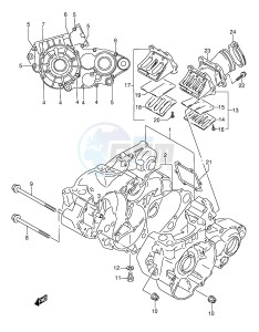 RMX250 (E1) drawing CRANKCASE