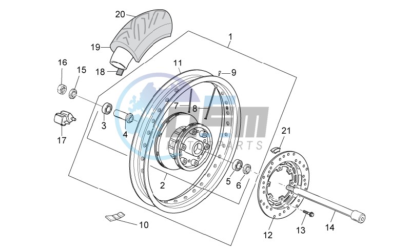 Rear wheel