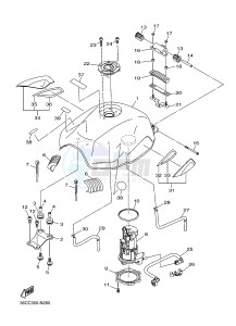 XJ6NA XJ6S 600 DIVERSION (S-TYPE) (36BH 36BJ) drawing FUEL TANK