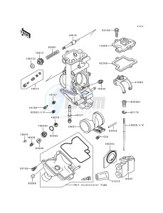 ZX 750 M [NINJA ZX-7R] (M1-M2) [NINJA ZX-7R] drawing CARBURETOR PARTS