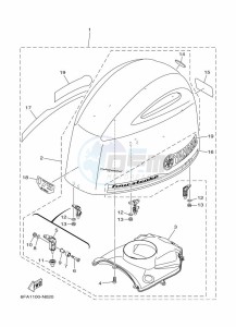 F175AETL drawing FAIRING-UPPER